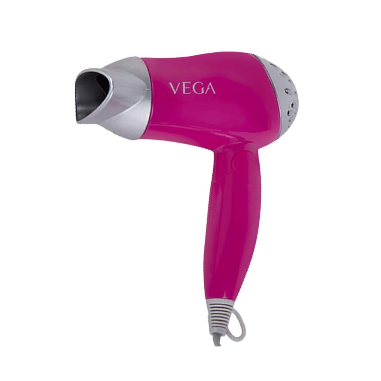 VEGA Go Handy Foldable Hair Dryer With Heat & Cool Setting And Detachable Nozzle (VHDH-04), Color May Vary