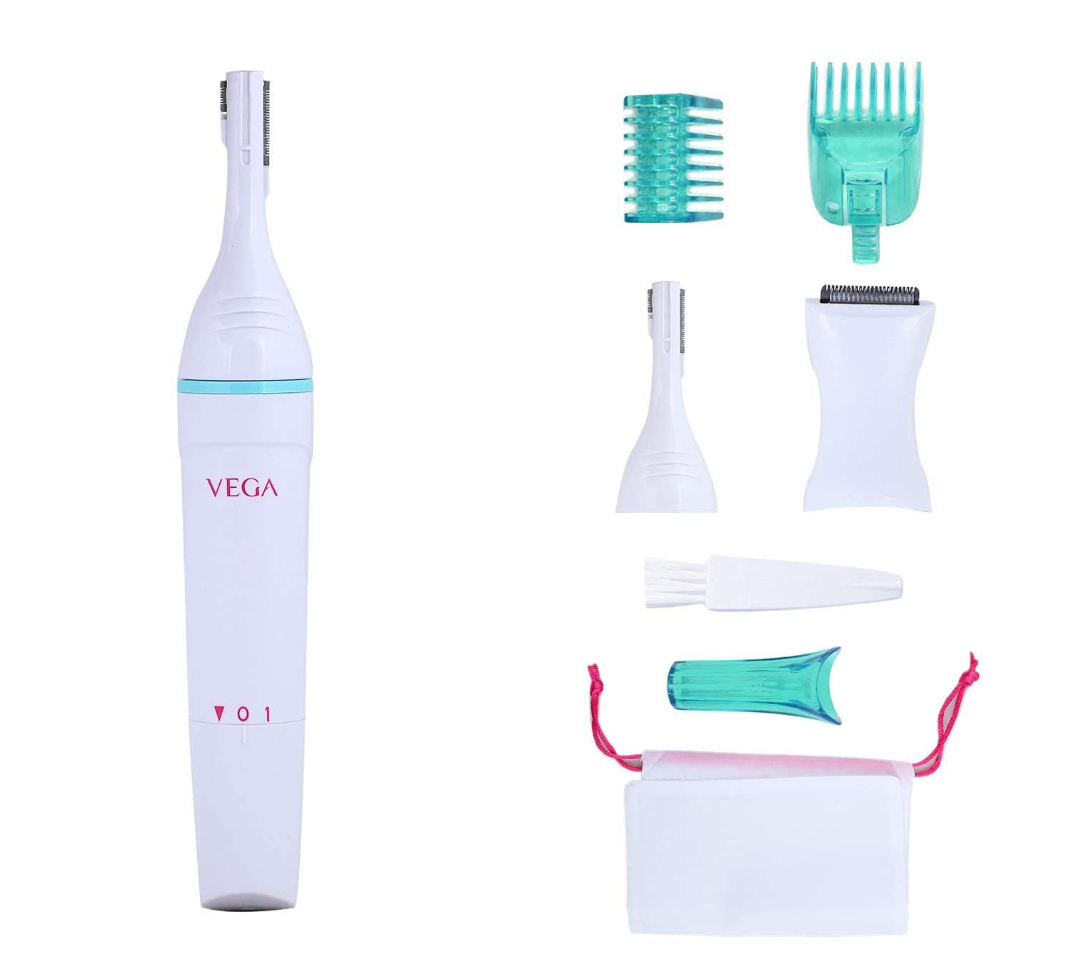 VEGA Silk Touch Eyebrow, Underarms & Bikini Trimmer for Women, (VHBT-01)