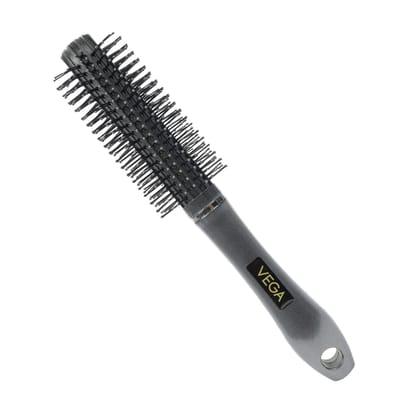 Vega Round Hair Brush (India's No.1* Hair Brush Brand) For Adding Curls, Volume & Waves In Hairs| Men and Women| All Hair Types (E10-RB)