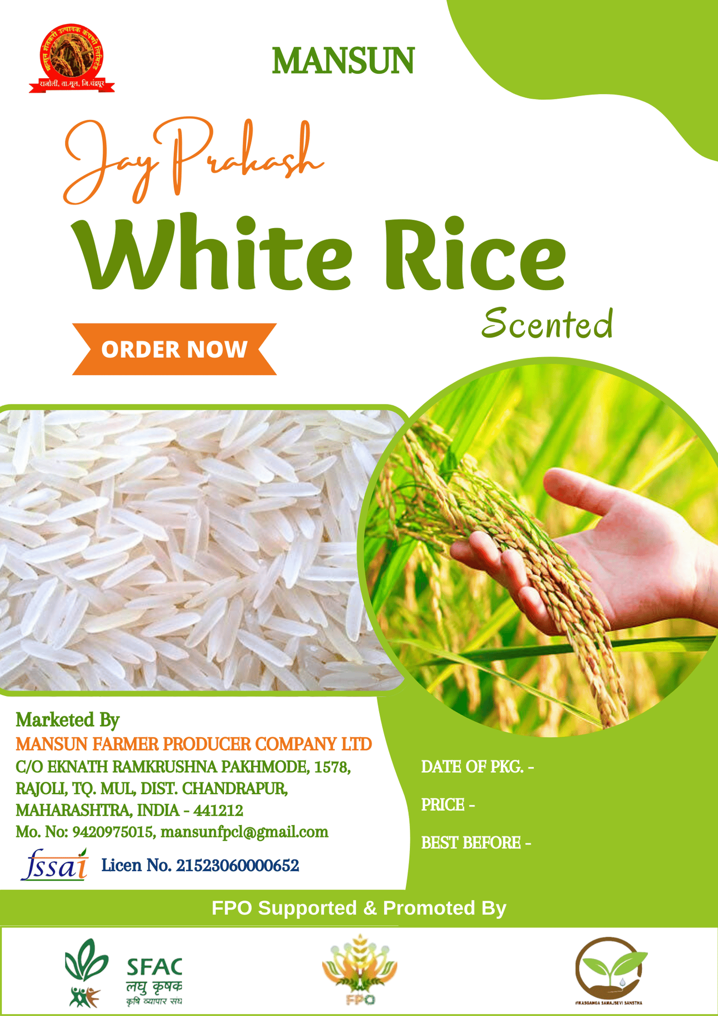 Jay Prakash White Rice Scented