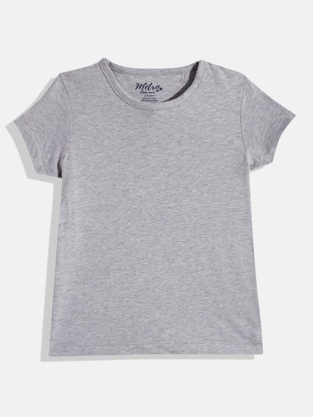 Girls Crew Neck solid T- shirt