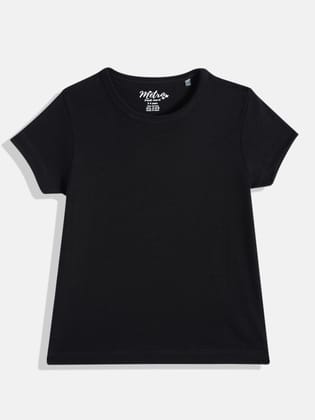 Girls Crew Neck solid T- shirt