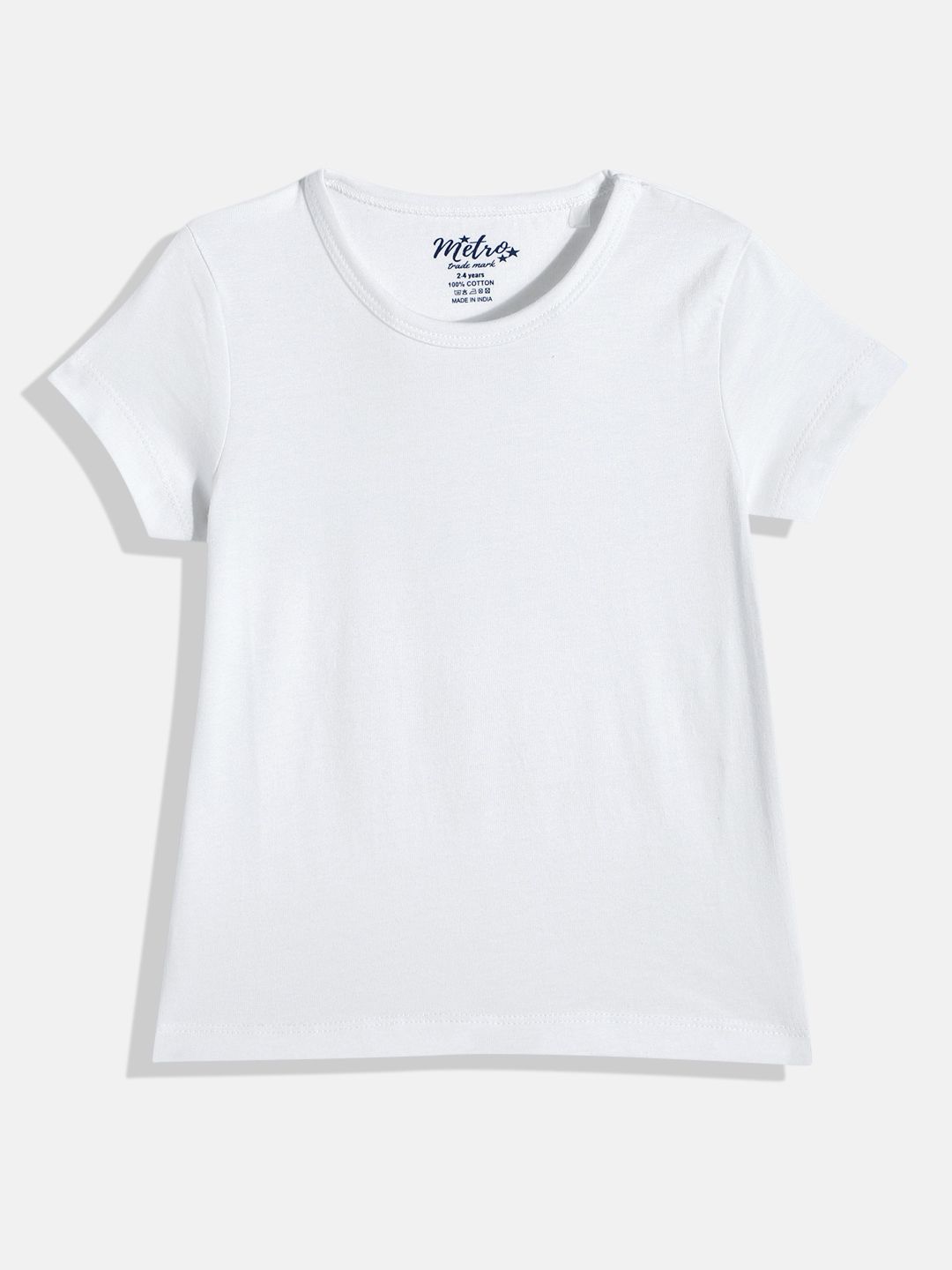 Girls Crew Neck solid T- shirt