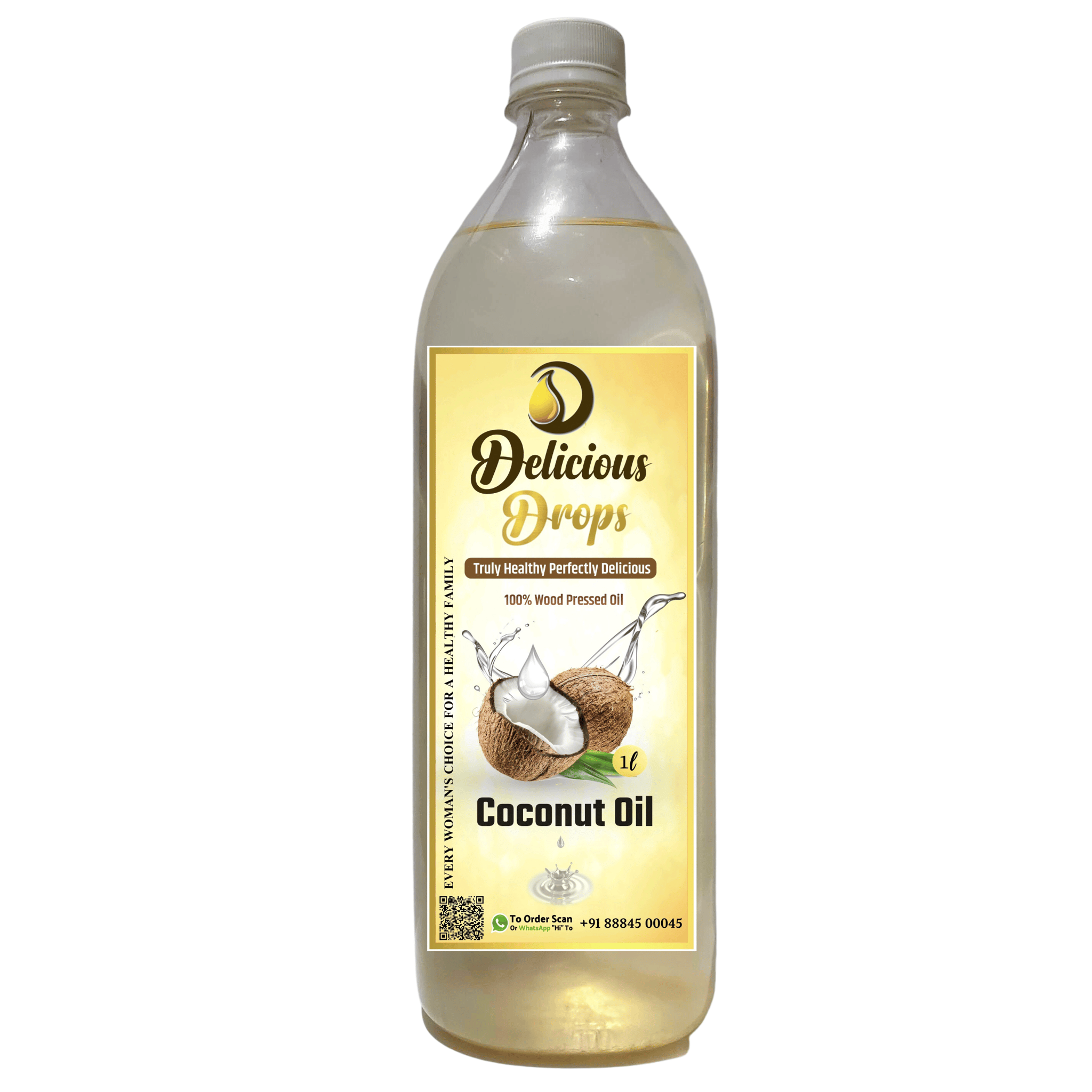 WOOD PRESSED COCONUT OIL 500 ML