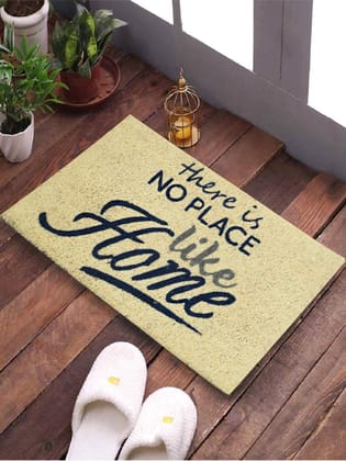 SWHF Natural Coconut Fiber Printed Doormat Mats for Front Door, Entryway Doormat with Thickened Non-Slip PVC Backing for Outdoor and Indoor Use, 14 x 24 Inch Coir Layered Door Mats for Front Porch, There is NO PLACE like HOME