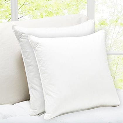 SWHF Ultra Soft Poly Siliconised Fibre Solid White Cushion | Vaccum Packed | Filler Cushion Insert (2, 16x16 Inch) | Comfortable | for Sofa and Bed | Throw Pillow | Sleep | Non Woven Fabric | Couch |