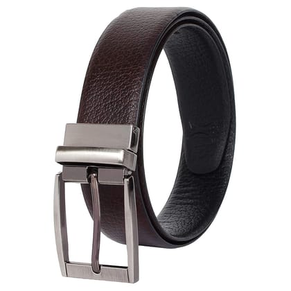 SWHF Premium Genuine Leather Belt for Men with Metal Buckle | Formal Belt | Casual | Black | Durable | Adjustable | Genuine Leather |