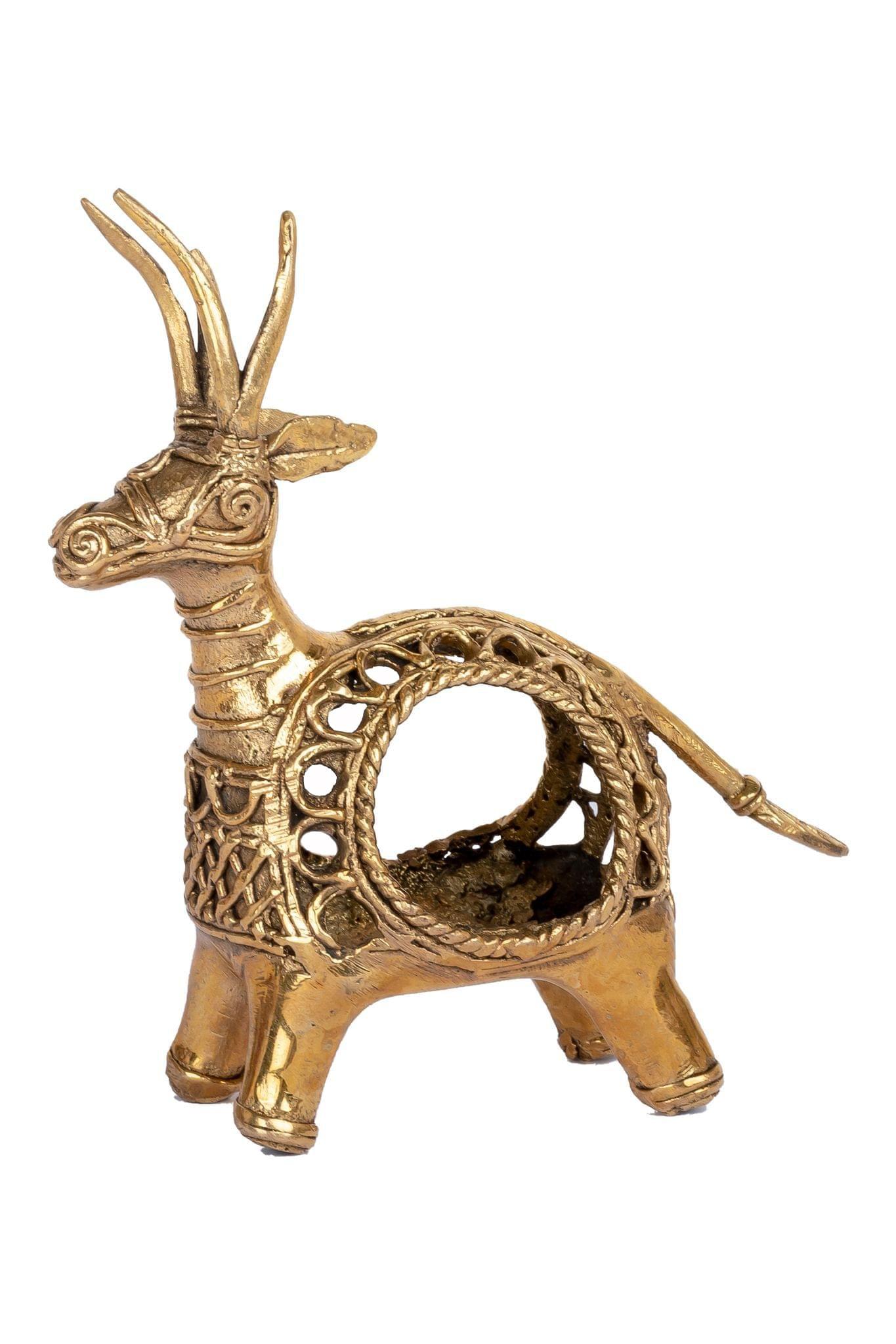 Dokra Deer Napkin Holder