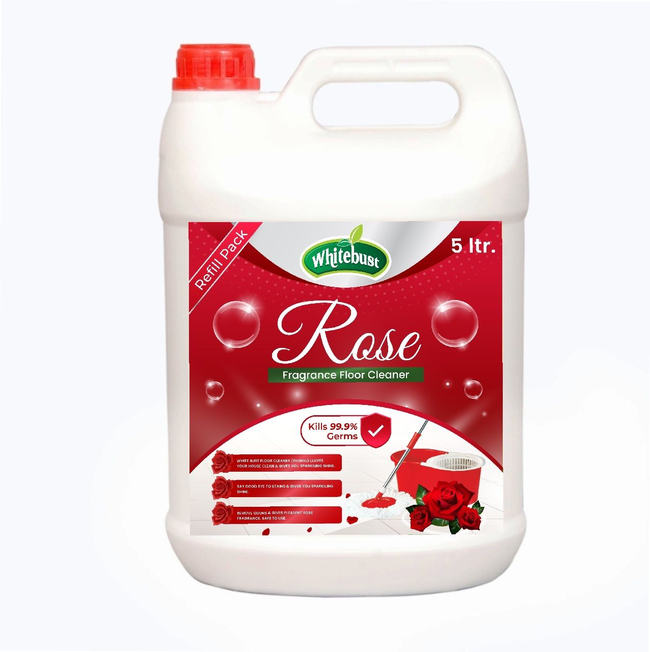 Whitebust Floor Cleaner Phenyl Rose 5ltr Can