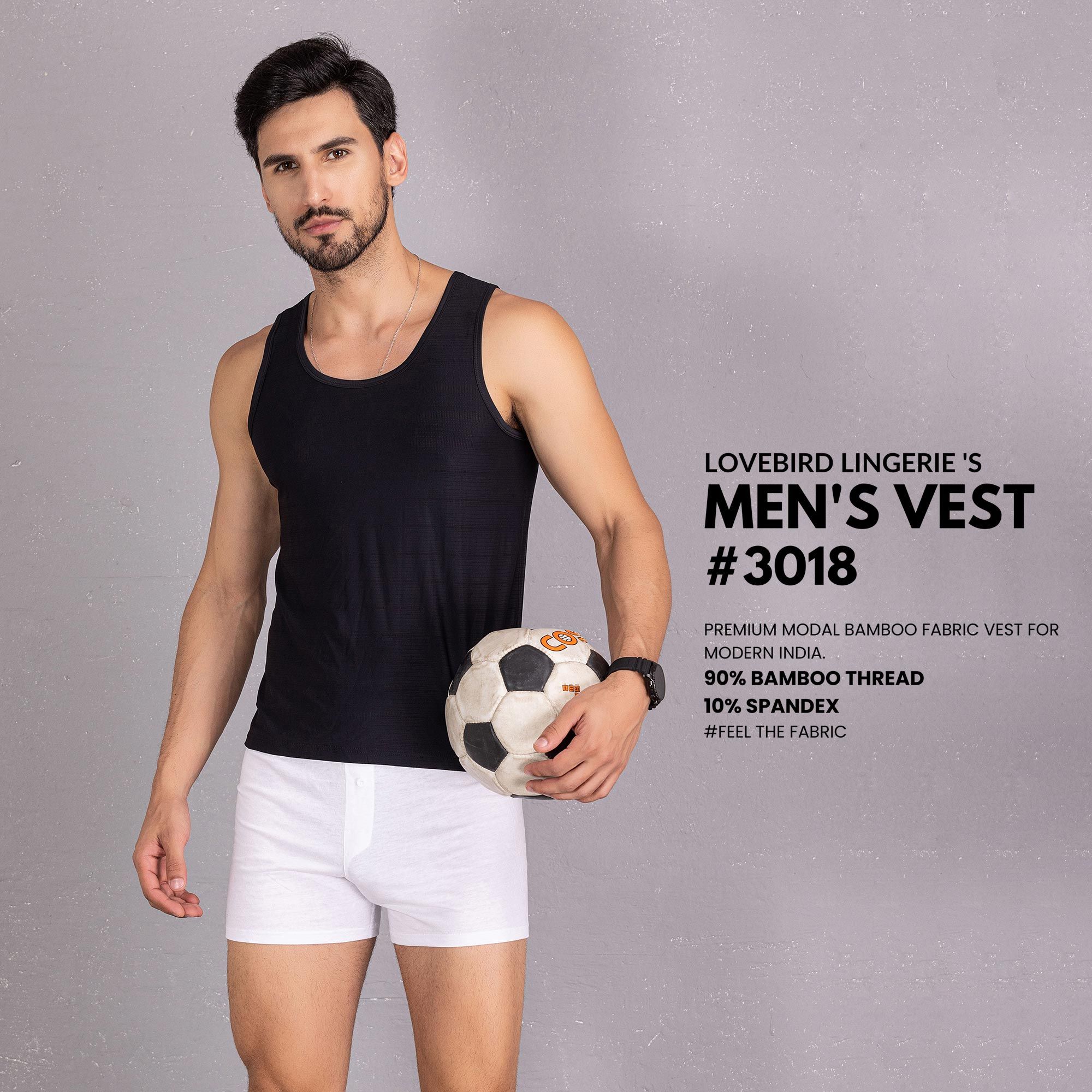 3018 U Neck bamboo Fabric Dry Fit Vest