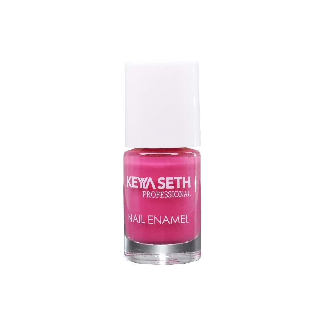 Keya Seth Professional Soothing Pink Long Wear Nail Enamel Enriched with Vitamin E & Argan oil Glossy Finish, Shade