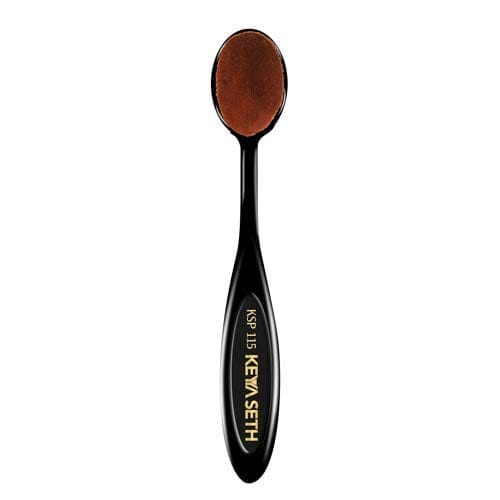 Keya Seth Professional Makeup, Oval Foundation Brush Super Densely Soft, Rounded Ultra-Fine Fibers for Streak-Free, Flawless Coverage & Even Application.