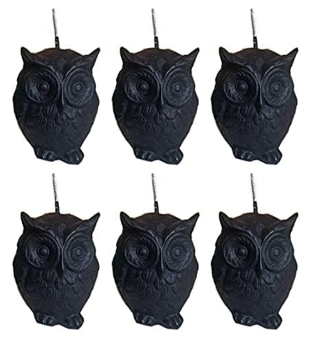 CD Craft Owl Candle (Pack of 6) || Spell candle used for ritual by spell casters|| Ideally made with scent || Burning time 7 hrs to 8hrs.