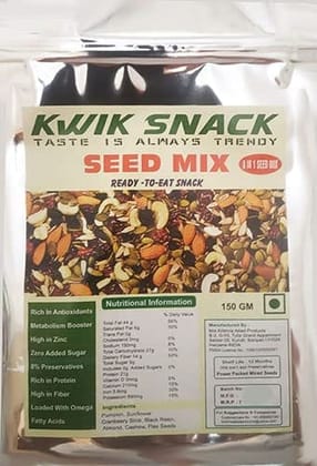 Kwik Snack Seed Mix (8 in 1 Mix) (150 GM)