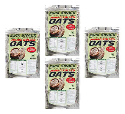 COMBO PACK OF 4 JUMBO ROLLED OATS (400 GM EACH) -