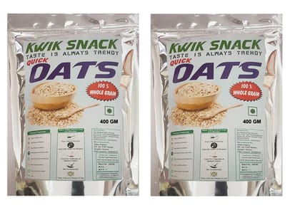 KWIK SNACK COMBO PACK OF 2 QUICK OATS OF 400 GM EACH