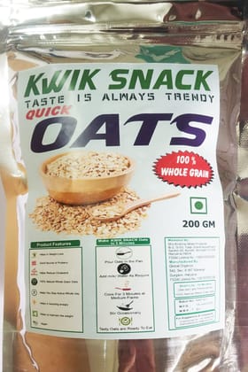 KWIK SNACK QUICK OATS 200 GM POUCH - 122