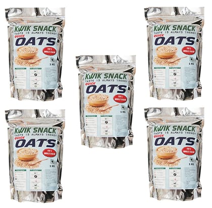 COMBO PACK OF 5 QUICK OATS OF (800 GM EACH) 5 X 800 GM = 4 KG