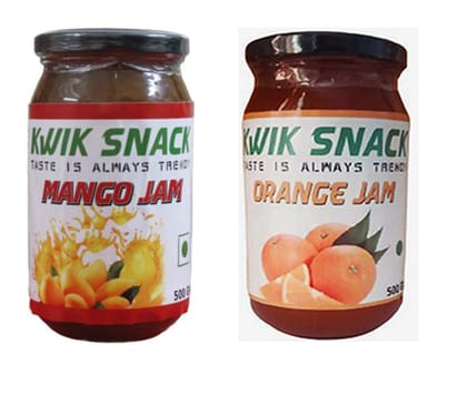 KWIK SNACK COMBO PACK OF 2 MANGO & ORANGE JAM