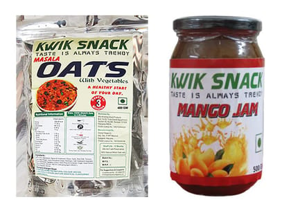 COMBO PACK OF MANGO JAM (500 GM)& MASALA OATS (400 GM)