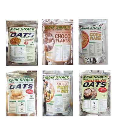 GIFT HAMPER-1 Combo Pack of 6 (Oats, Corn Flaks, Choco Flakes & Muesli)