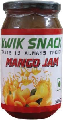 KWIK SNACK MANGO JAM  (500 GM GLASS BOTTLE)