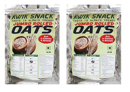 COMBO PACK OF 2 JUMBO ROLLED OATS (2 X 400 GM )