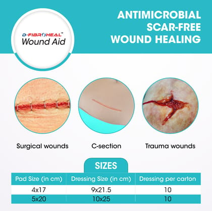 D- Fibroheal Wound Aid 9 x 21.5cm