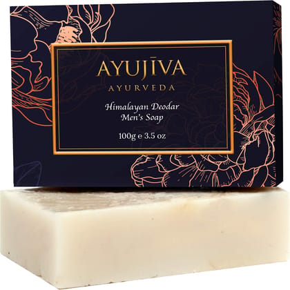 AYUJIVA Himalaya Deodar Soap For Men-100 g