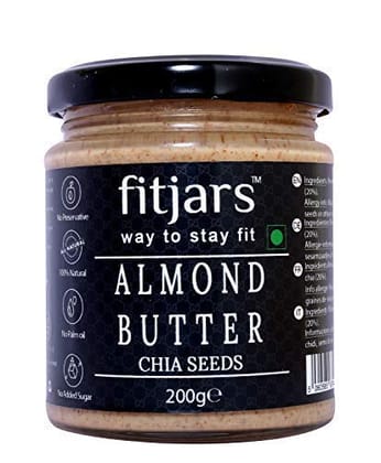 FITJARS Almond butter with Chia Seeds -200 G