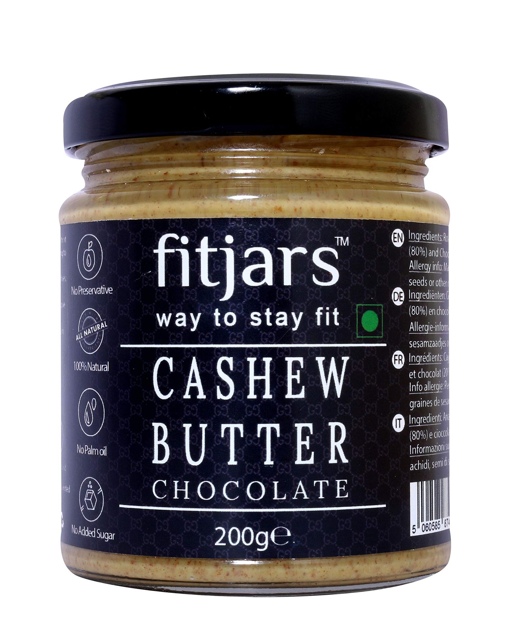 FITJARS Cashew Chocolate Butter(Kaju)-200 gm