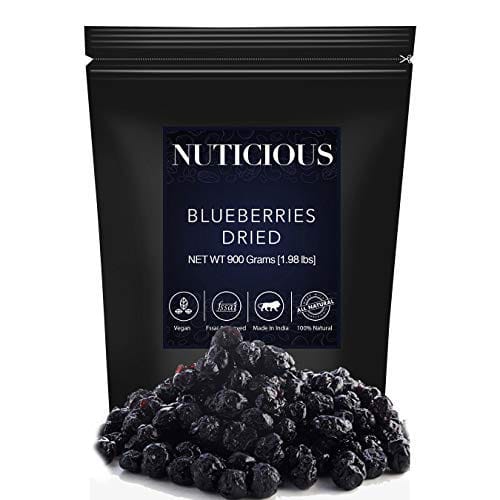 NUTICIOUS Dried whole Blueberries-900 gm