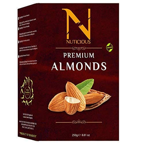 NUTICIOUS California Almonds) 250 gm