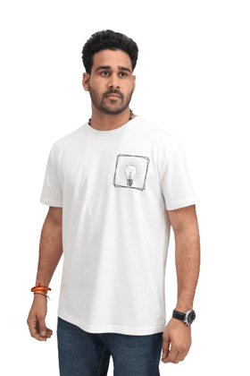 TRENDLAND Men's Pure Cotton ||180 GSM || Front Print & Back Solid || Round Neck Half Sleeve Regular Fit T-Shirt for Men (Pack of 1)