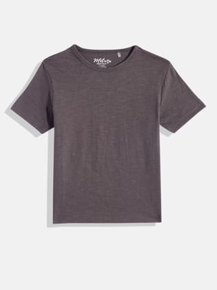 Boys Solid Round Neck T-shirt