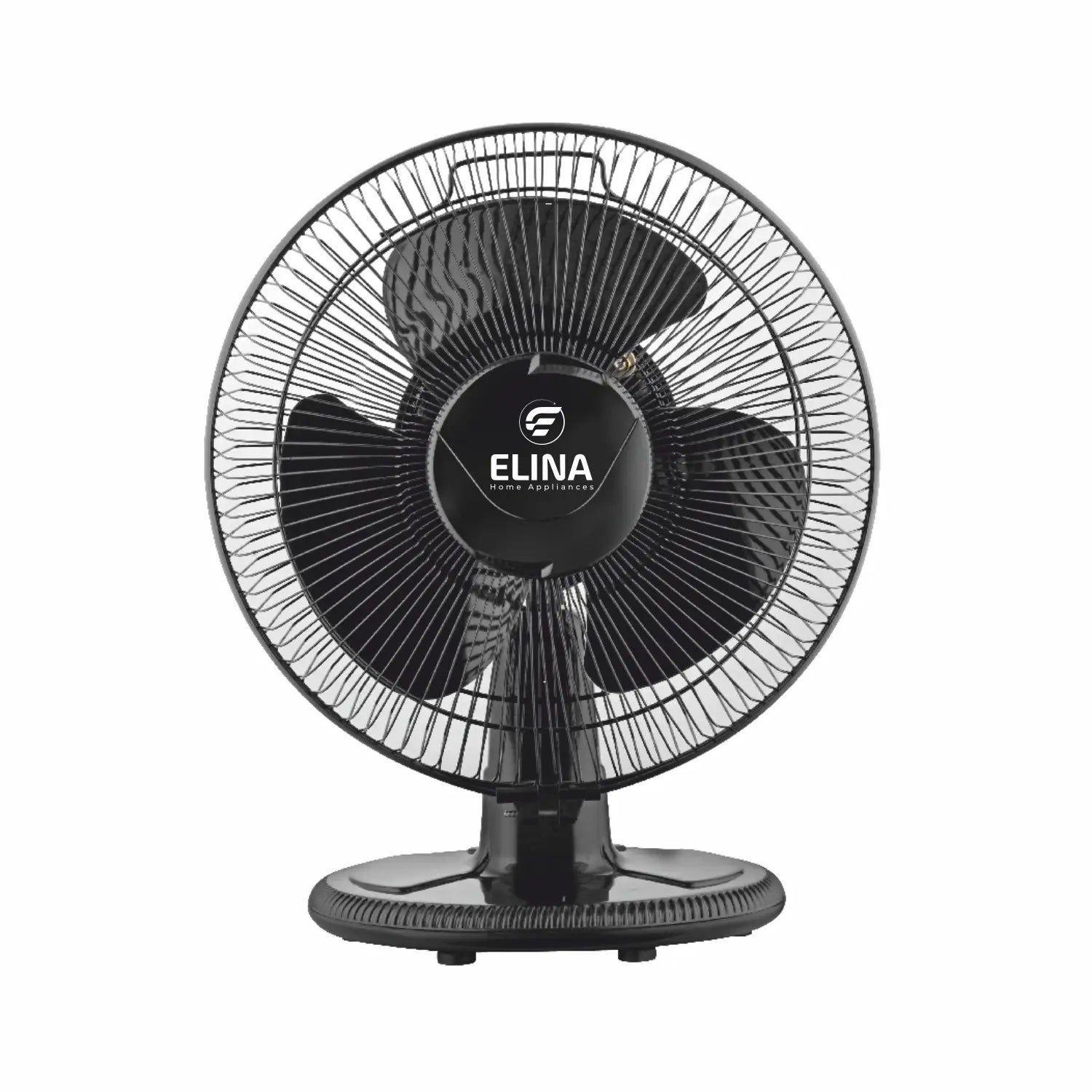 Elina High Speed 2200 RPM All Purpose Fan | 12inch / 304.8mm Sweep | Manual Tilt | Oscillation | Can be used as Table or Wall Fan | Black