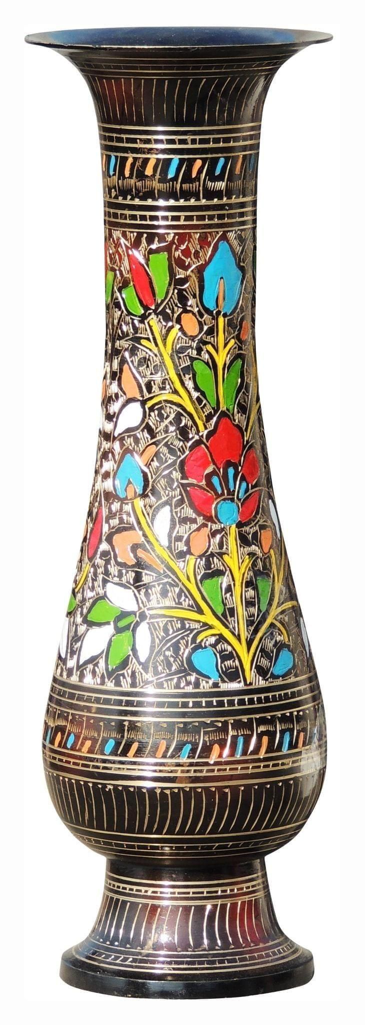 Brass Home & Garden Decorative Flower Pot, Vase - 4.5*4.5*13.2 inch (F397 E)