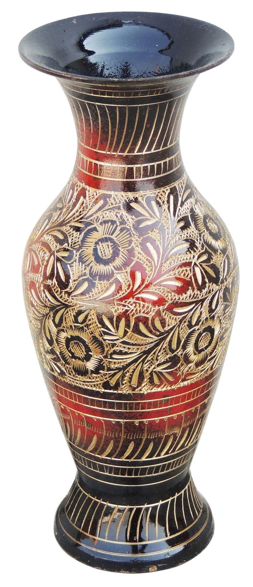 Brass Home & Garden Decorative Flower Pot, Vase - 3*6.5*7.5 inch (F281 C)