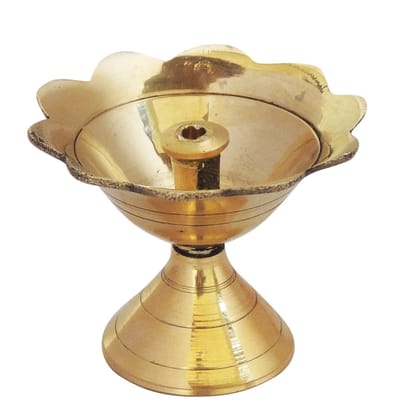 Brass Dev Das Deepak No. 1 - 2*2*1.5 inch (Z241 C)12 Pcs)