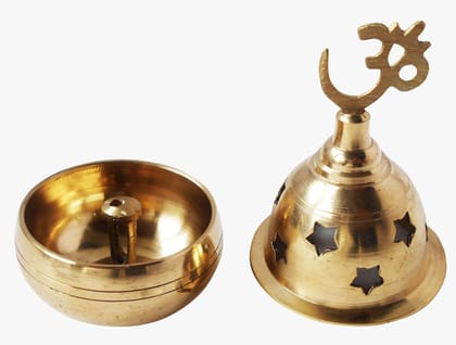 Brass Apple Goblet Deepak No. 1  - 2.2*2.2*3.8 inch (Z401 A)