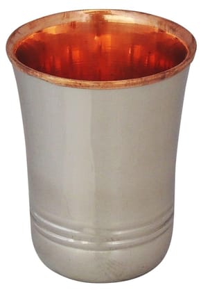 Pure Copper and Steel Glass 250 ML - 3*3*4 inch (Z271 C)