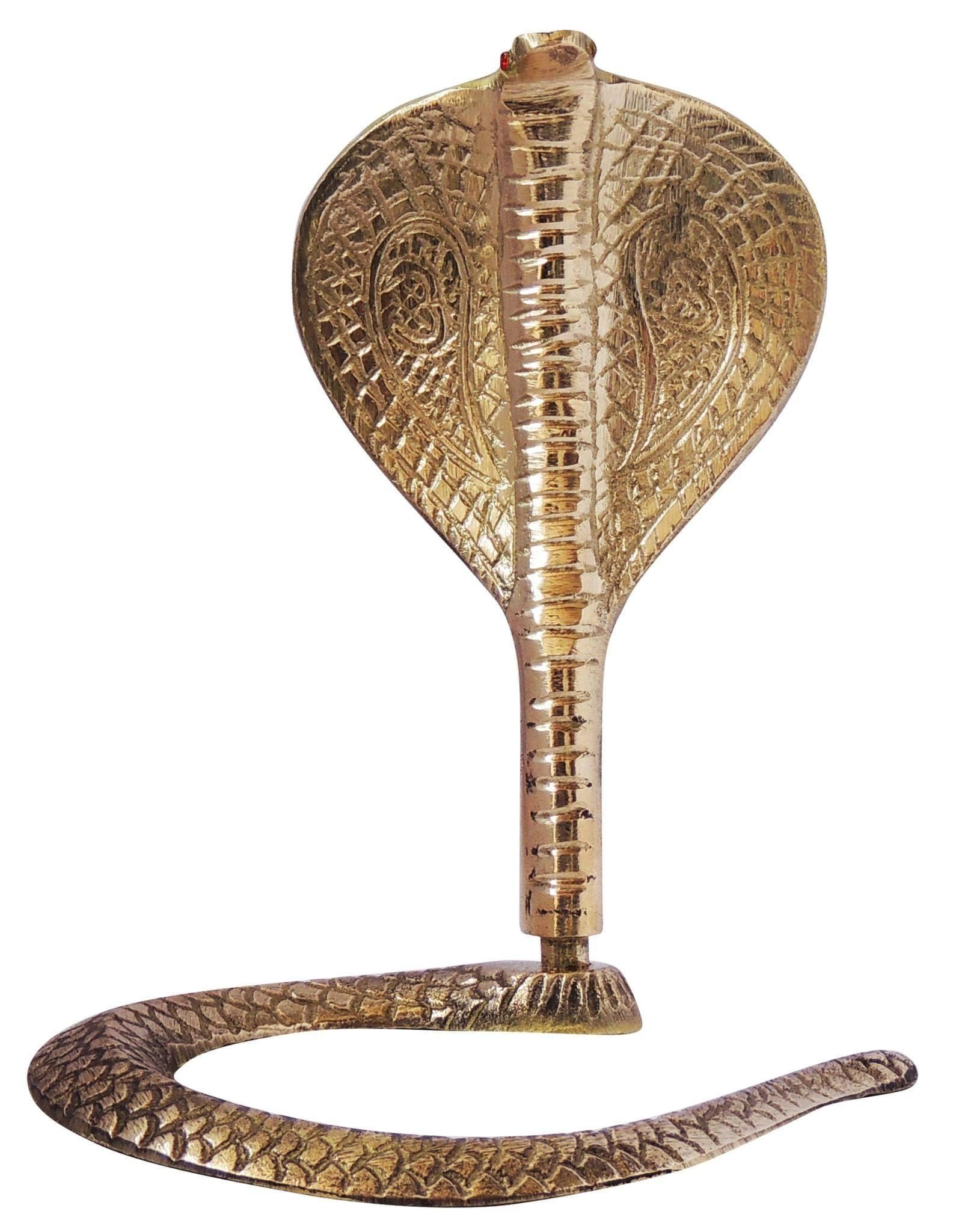 Brass Snake (For Shivling) - 4.4*4.8*6.5 inch (Z299 D)