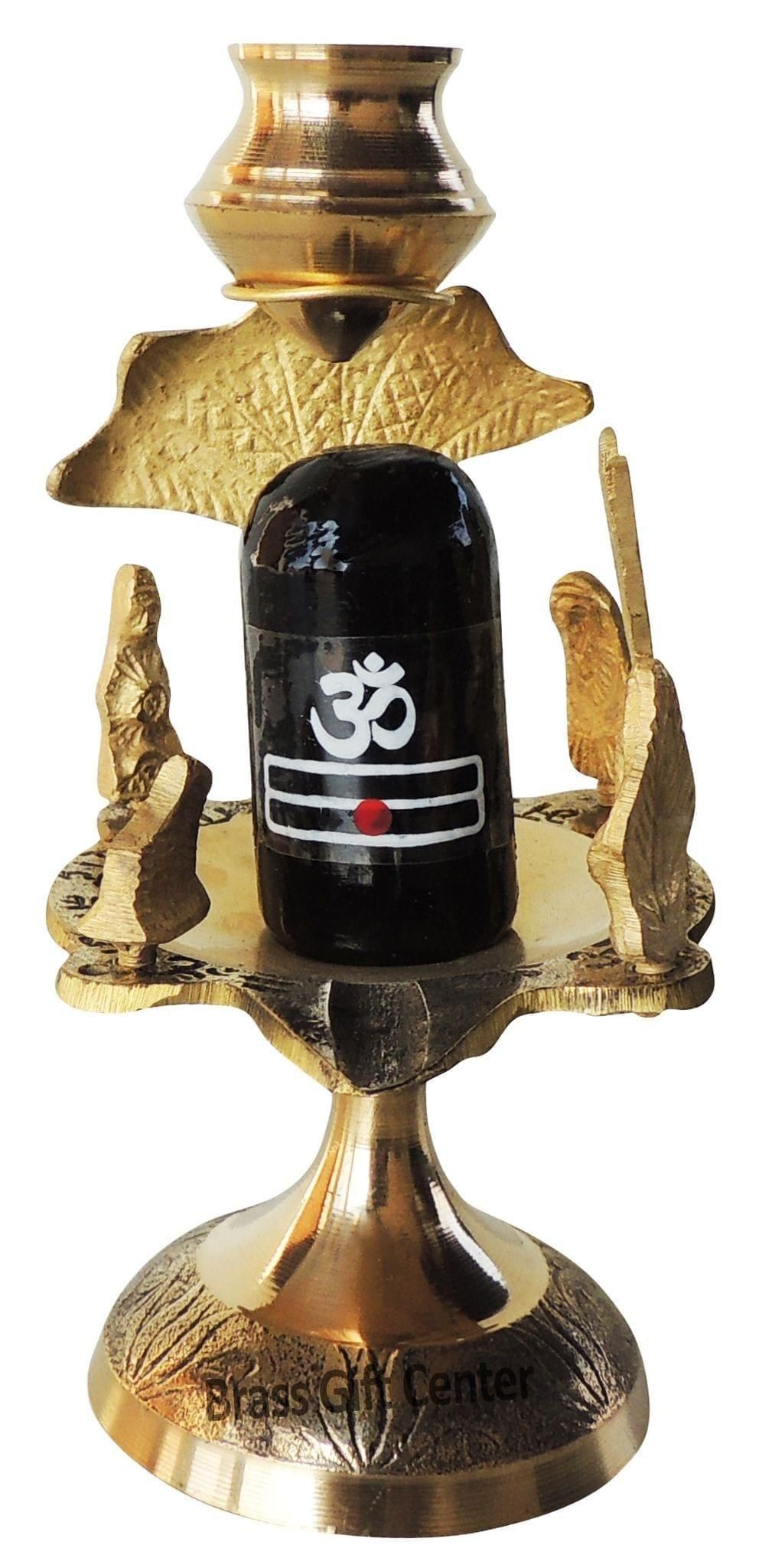 Brass Shivparivaar White stone no. 3 - 3.4*2.8*5.8 inch (Z463 D)