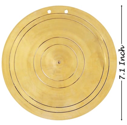 Brass Hanging ,Ghanta Ghadiyal Moradabadi - 7.1*0.02*7.1 inch (Z414 C)