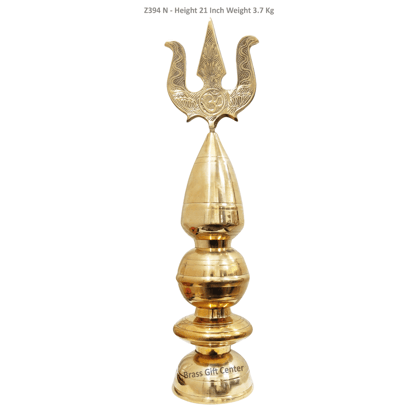 Brass Kalash Trishul 21 Inch - 5*5*21 inch (Z394 N)