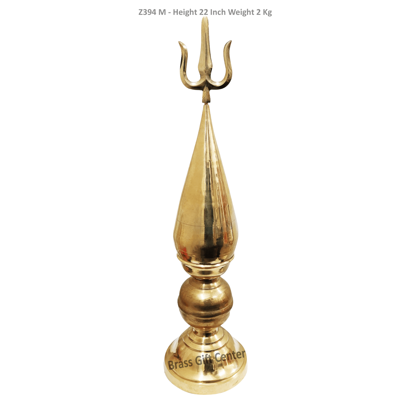 Brass Kalash Trishul 22 inch - 6*6*22 inch (Z394 M)