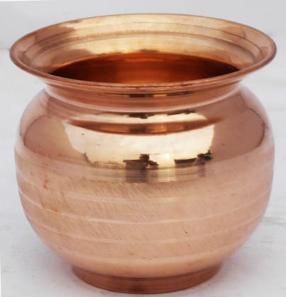 Copper Lota, 600 ML  - 4.4*4.4*4 inch (Z390 G)