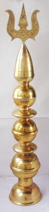 Brass Kalash Trishul - 7.4*7.4*41 inch (Z325 C)