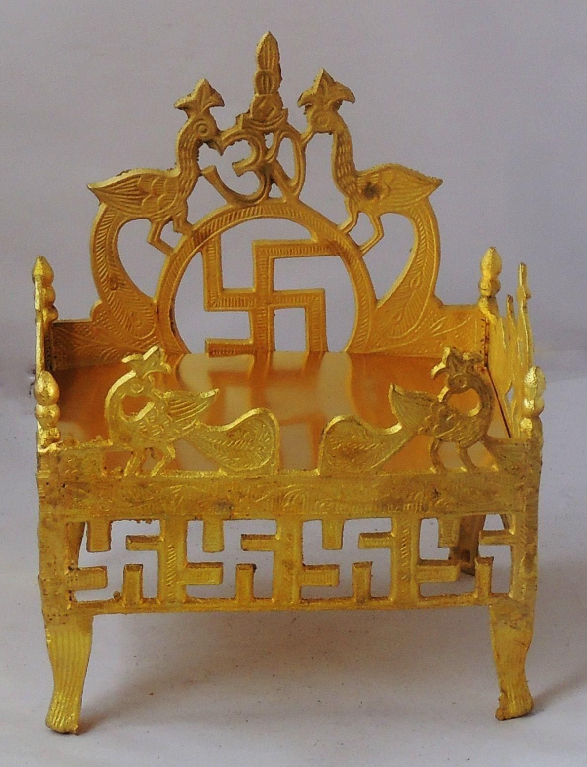 Brass Shingasan Dhalai For God Idol  - 9*6.5*9.5 inch (Z324 G)