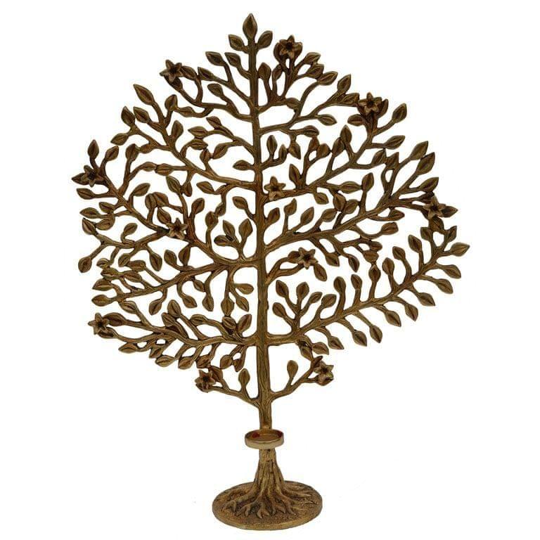 Brass Table Decor Showpiece Tree- 18*8*26 Inch (BS1298 E)